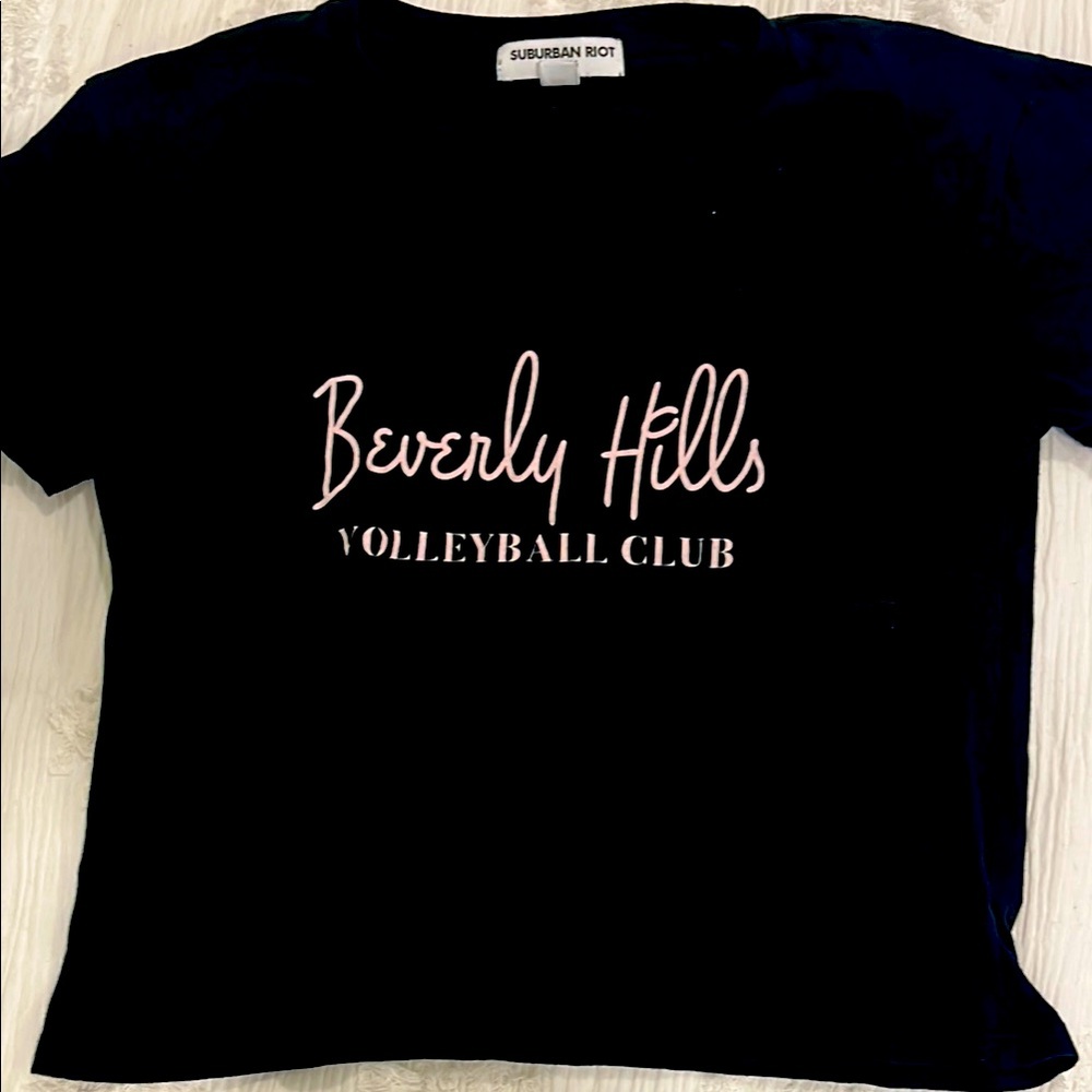 SubUrban Riot Black Short Sleeve Tee Beverly Hills - YOUTH XL